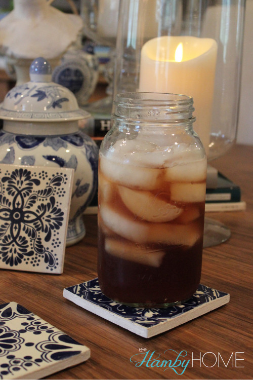 DIY Mexican tile coaster